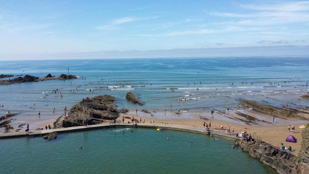 Stones Throw Studio Apartment Bude Cornwall Exterior foto